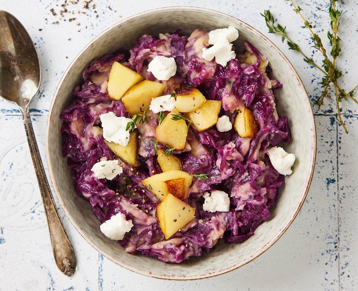 Dutch red cabbage mash