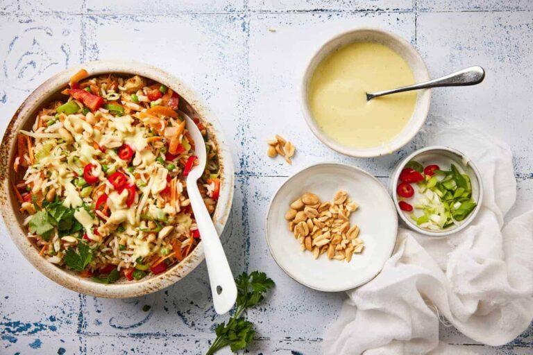 Rice salad with chicken