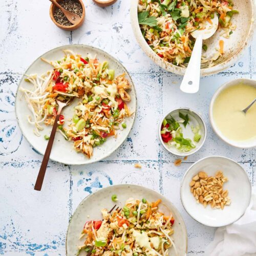 Rice salad with chicken