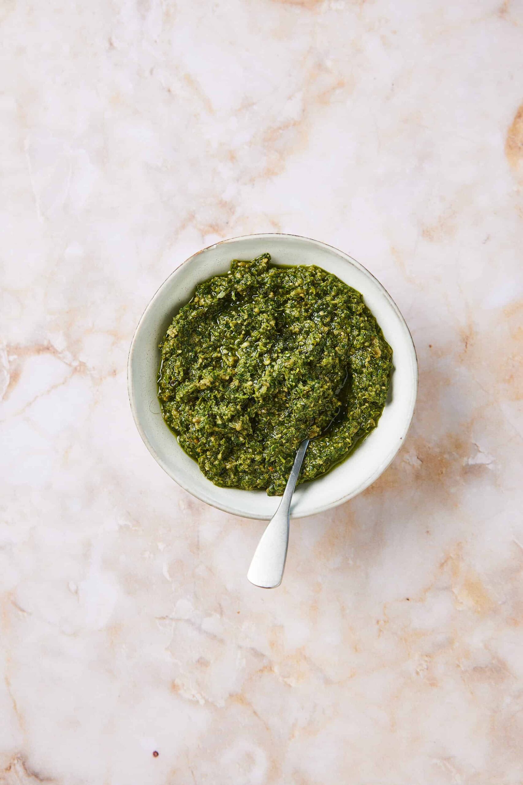 Pesto of carrot greens