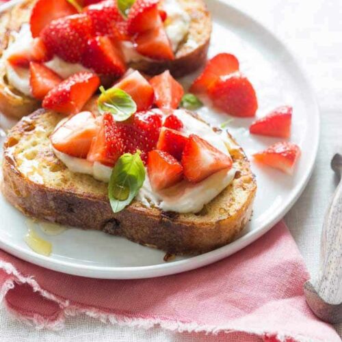 Strawberry french toast