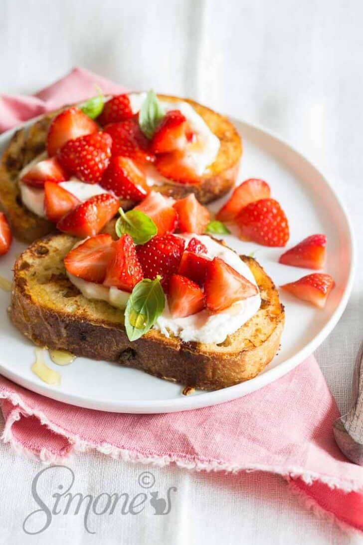 Strawberry french toast