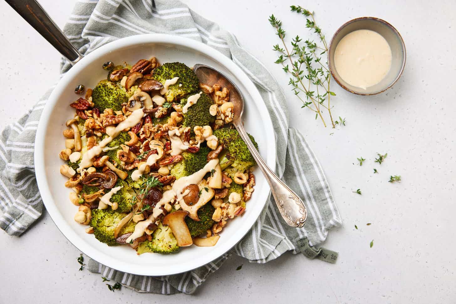 Roasted broccoli with mushrooms - Simone's Kitchen