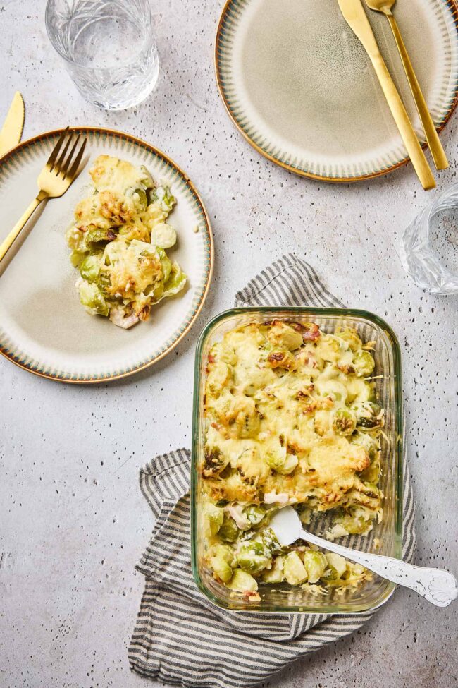 Brussels sprouts gratin
