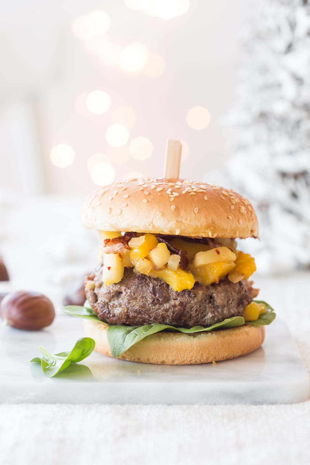 Christmas burger