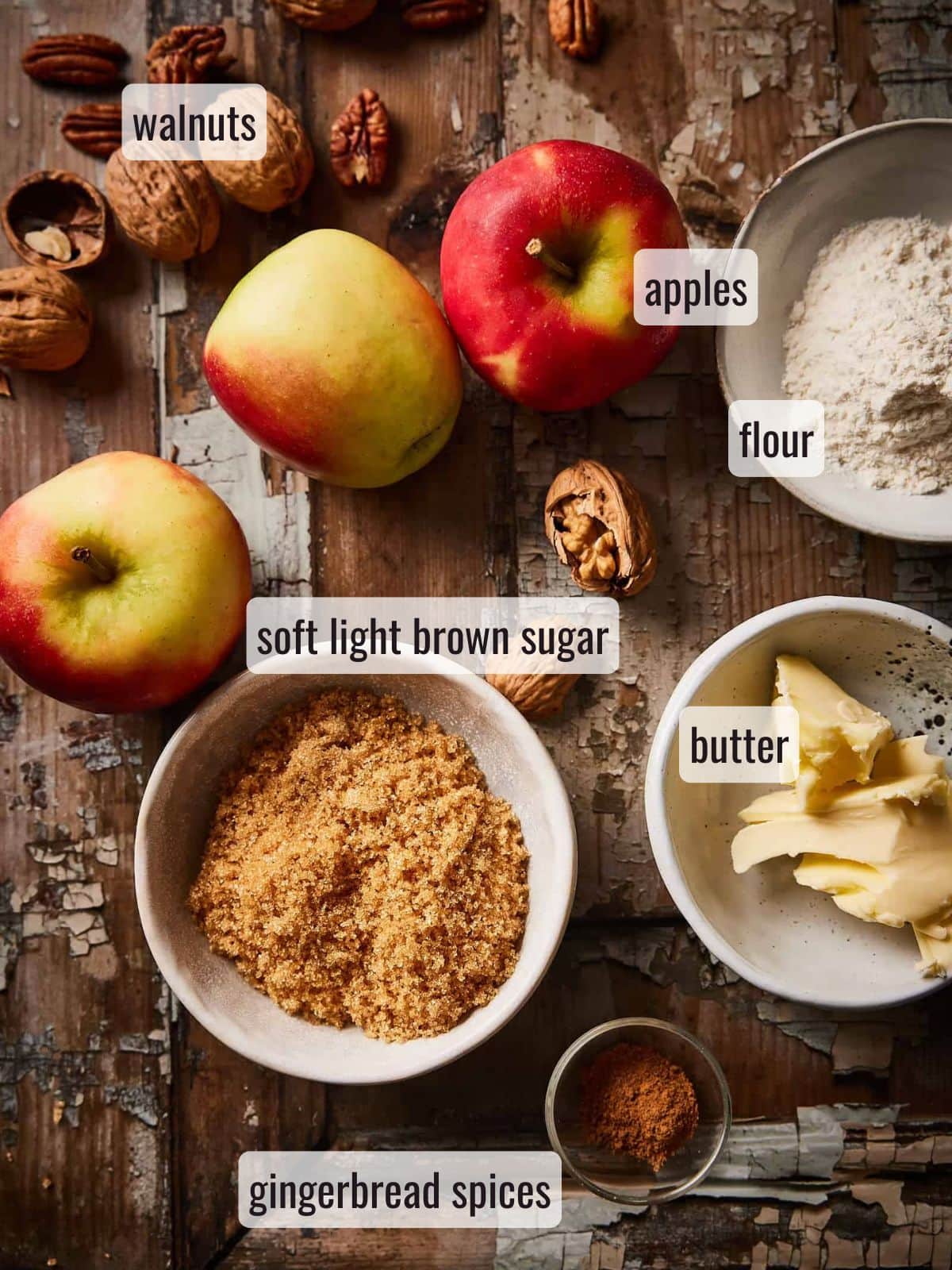 Apple crumble ingredients
