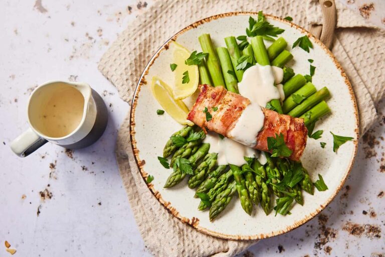 Monkfish wrapped in pancetta