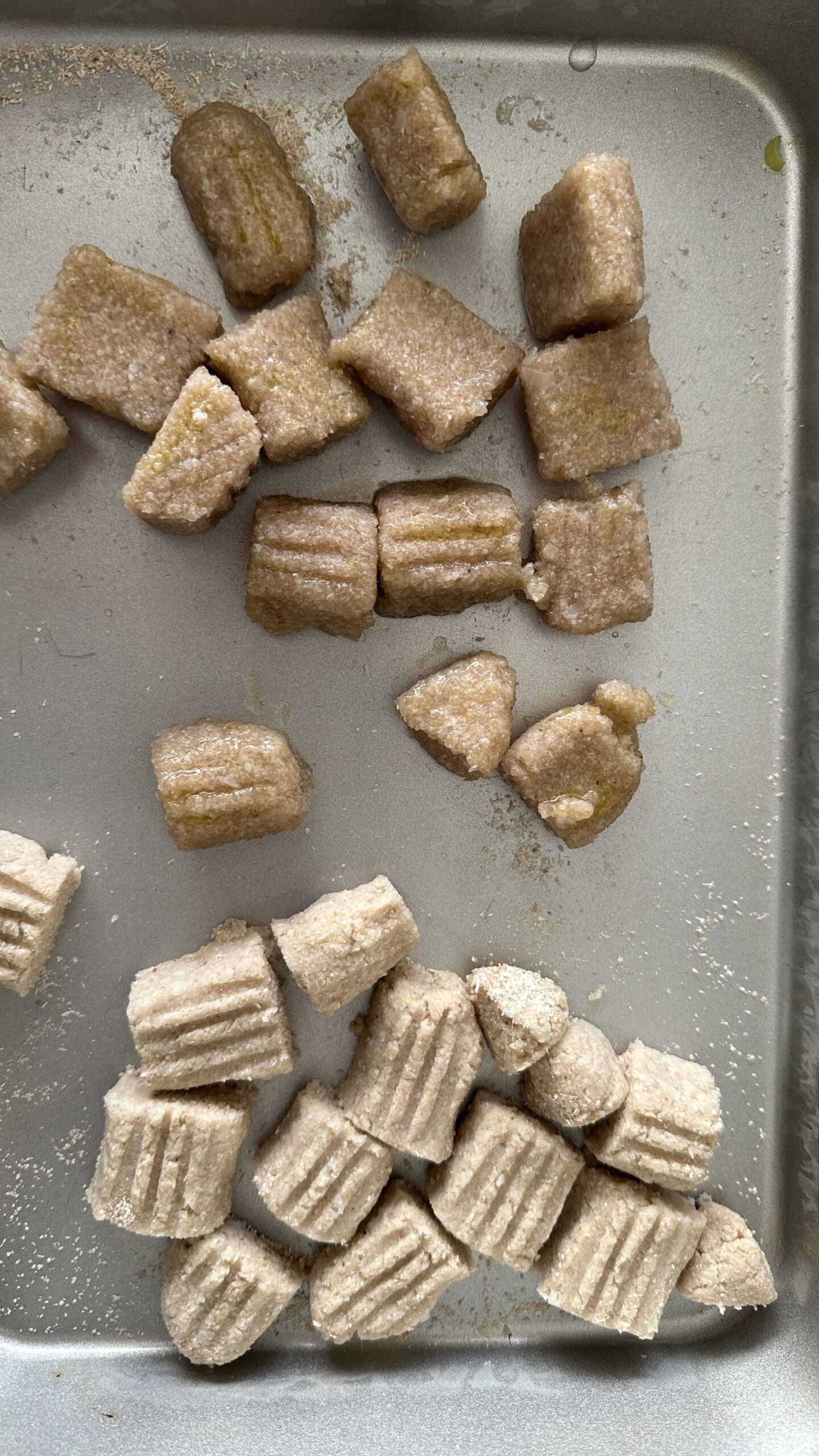 Cooking the cauliflower gnocchi