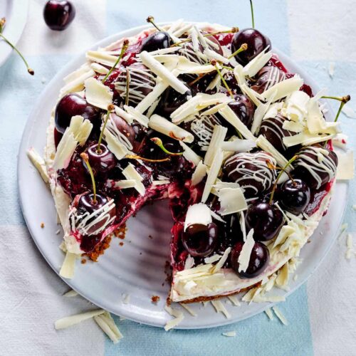 no bake cheesecake with cherries