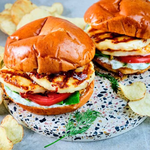 Halloumi burger