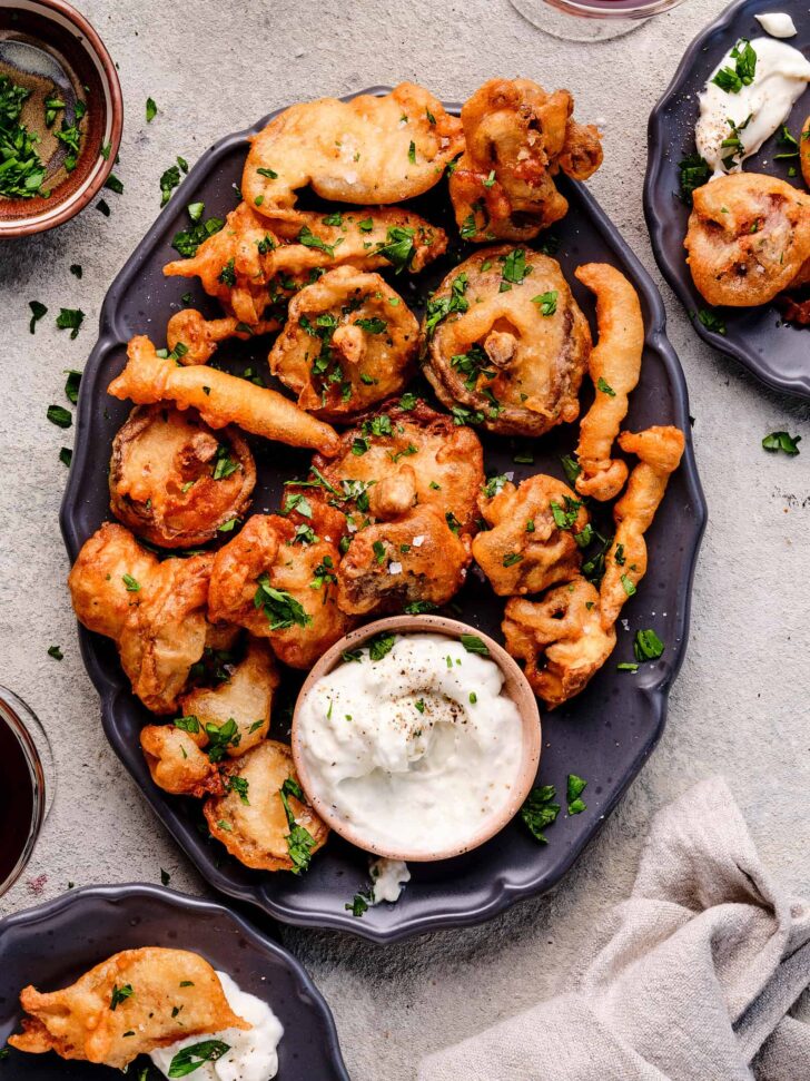 beer battered mushrooms