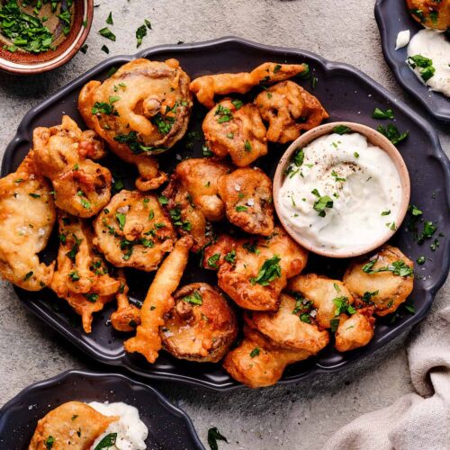 beer battered mushrooms