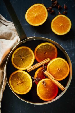 Homemade mulled wine