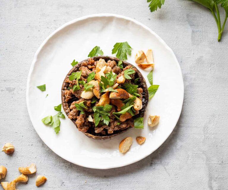 Stuffed portobello mushrooms