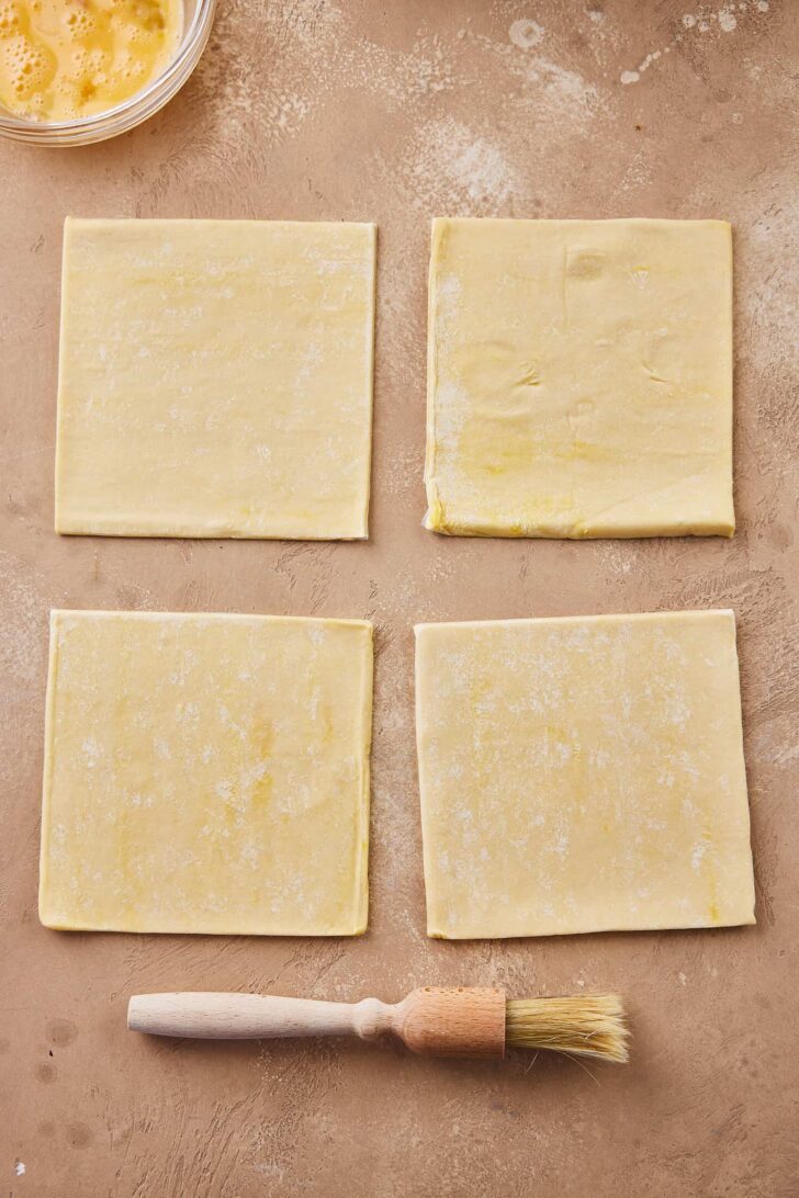 Making apple turnovers