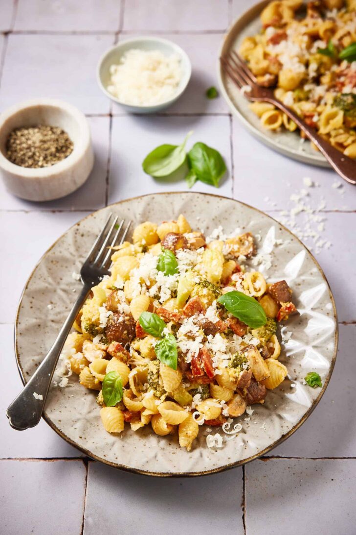 Pasta with mushrooms