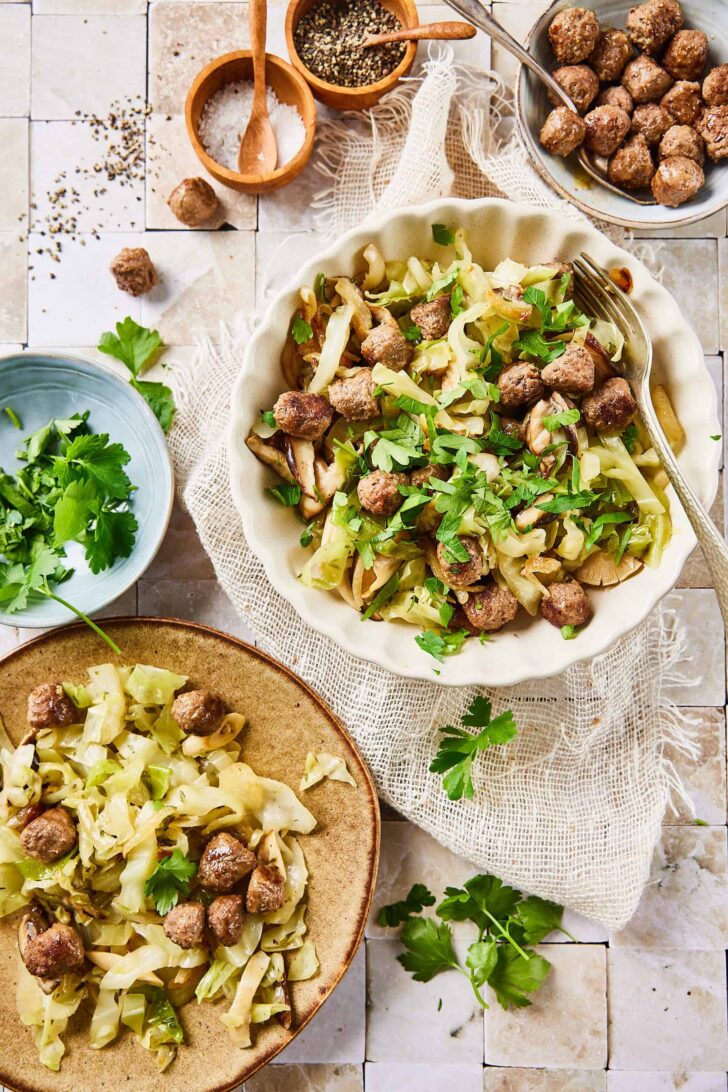 sauteed pointed cabbage