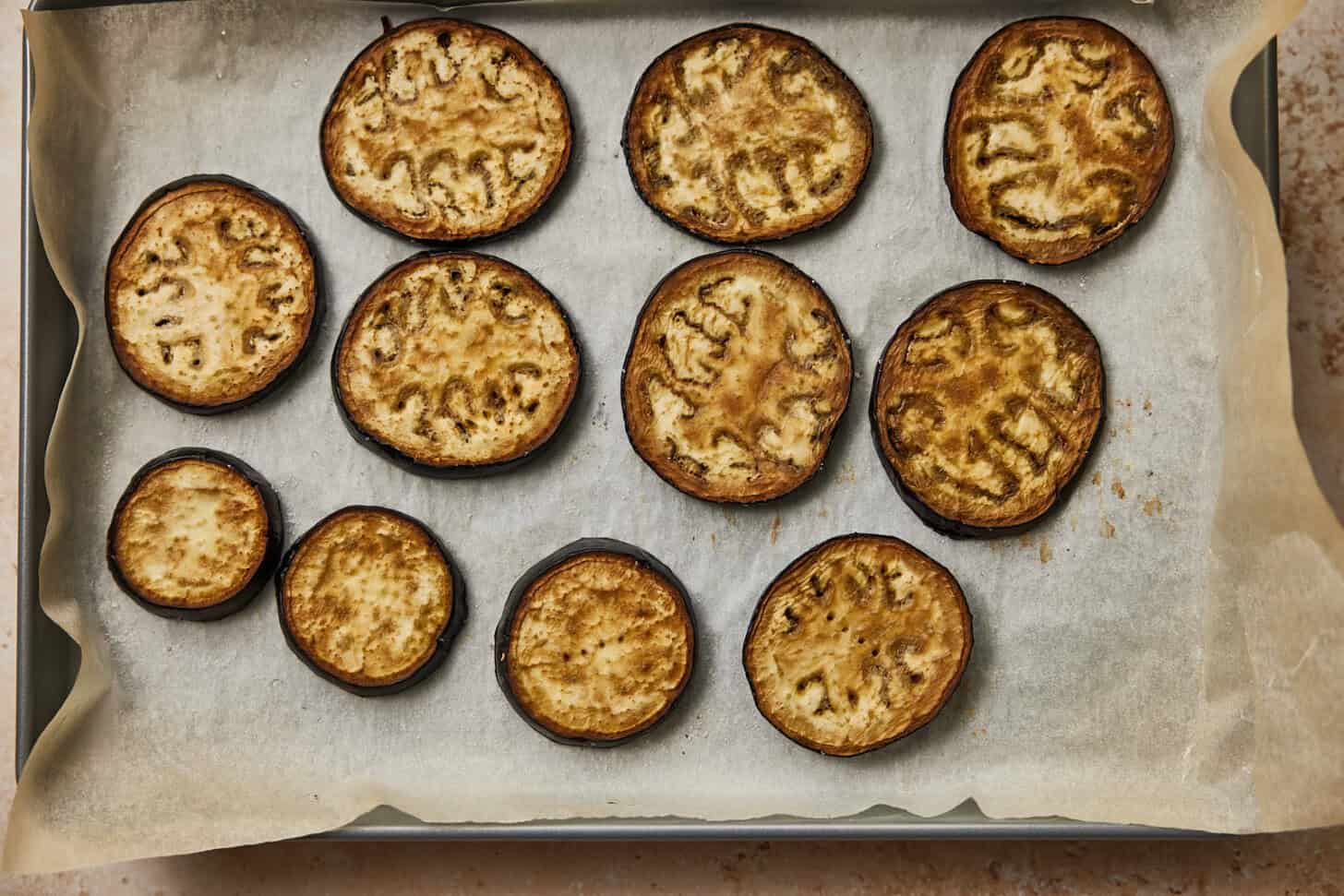 Roasting eggplant after 25 minutes