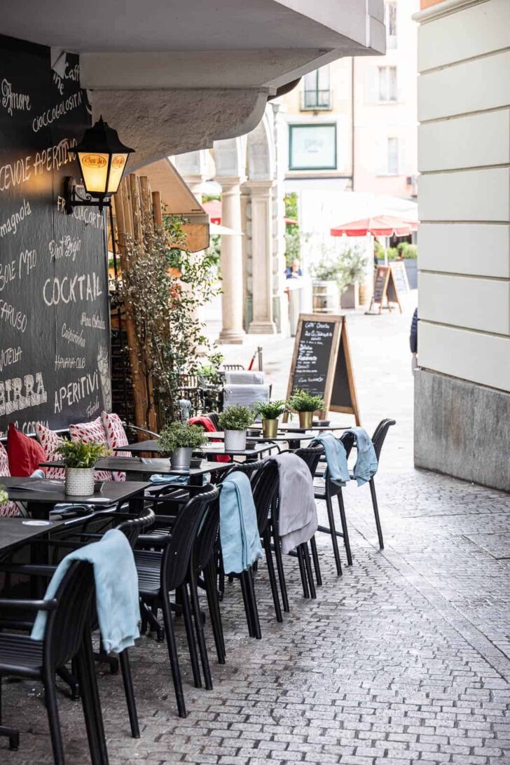 Tables ready for serving