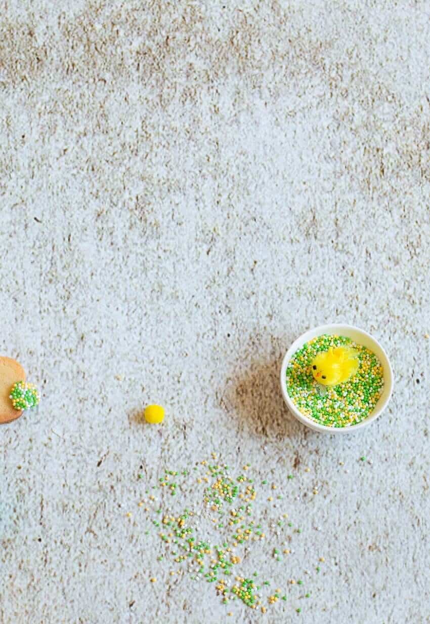 Little box with easter sprinkles