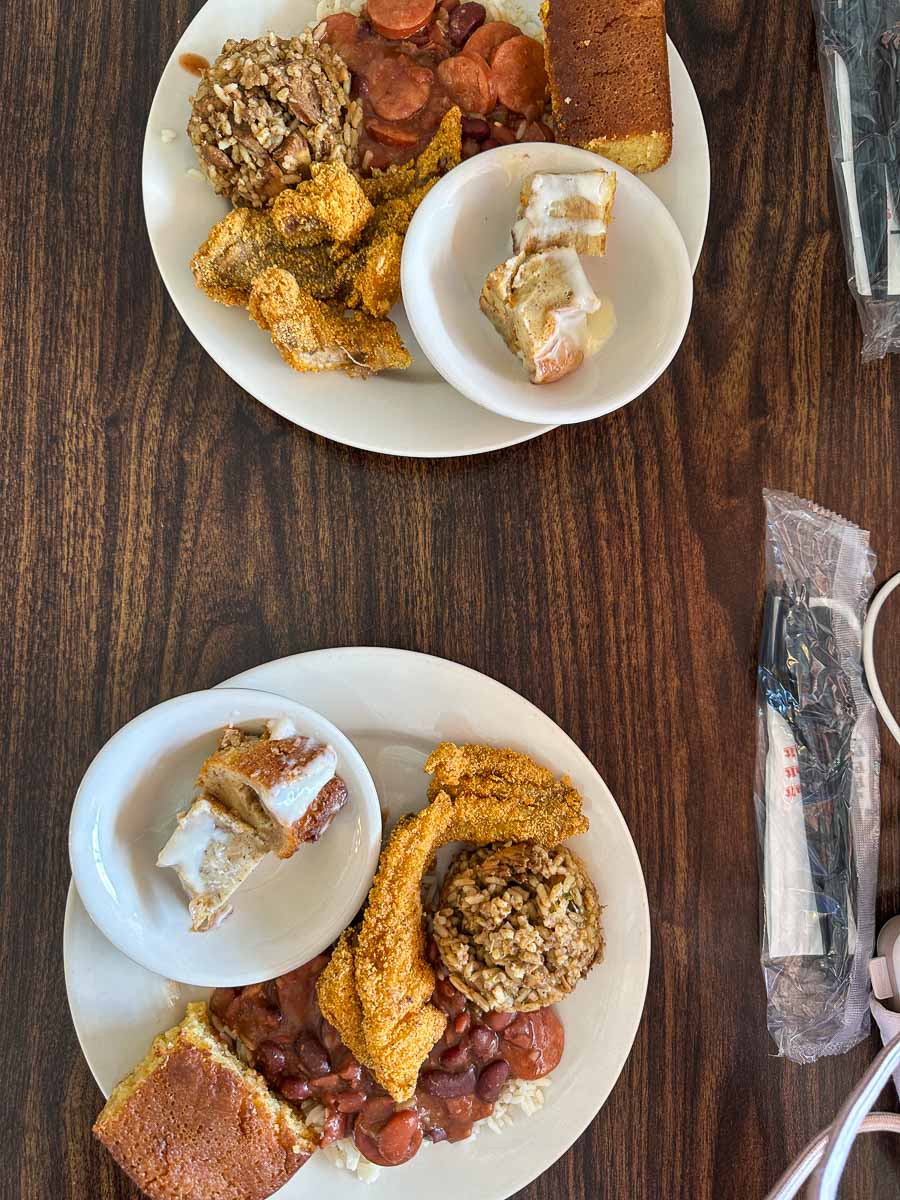 Lunch during the cruise