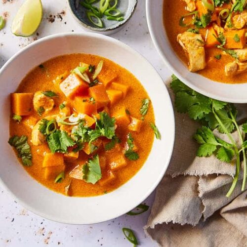 Sweet potato curry with chicken