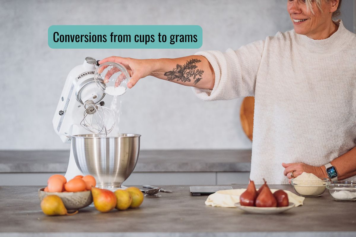 Conversions from cups to grams