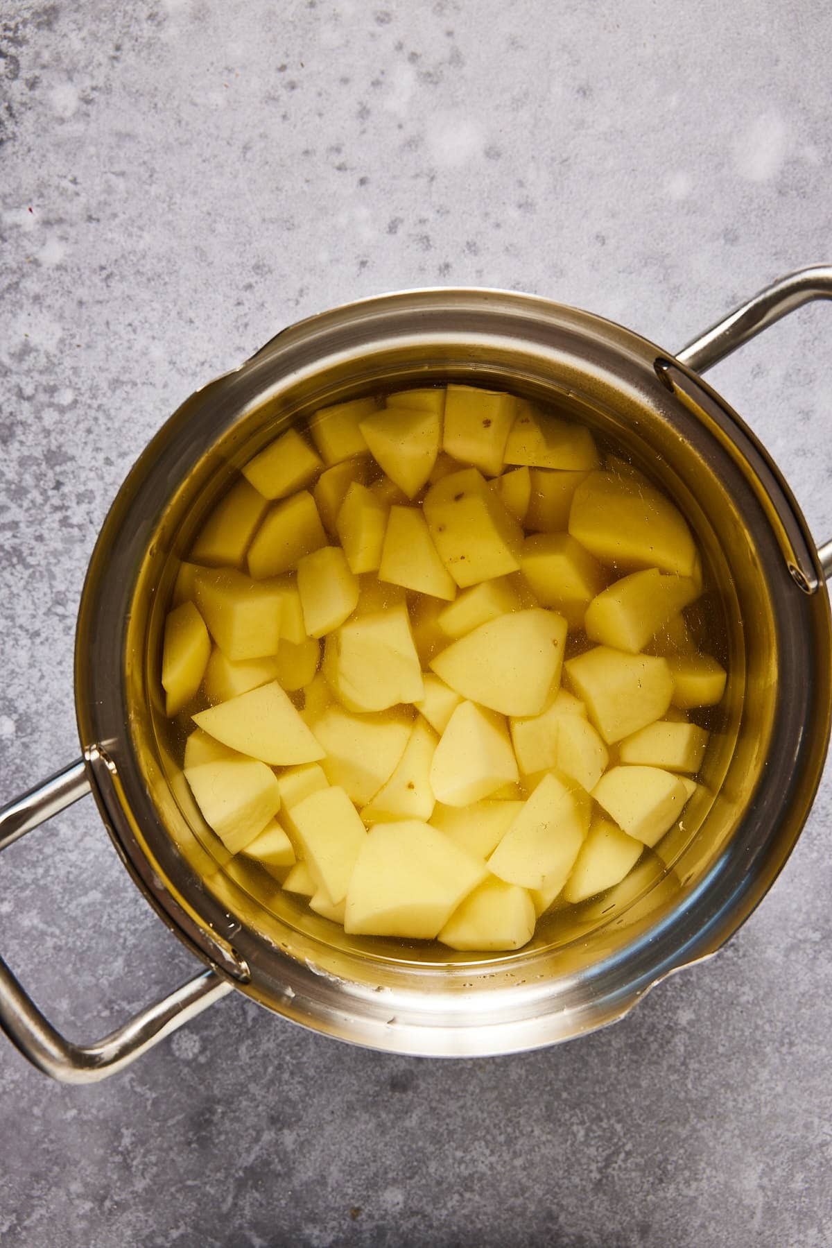 Boil the potatoes