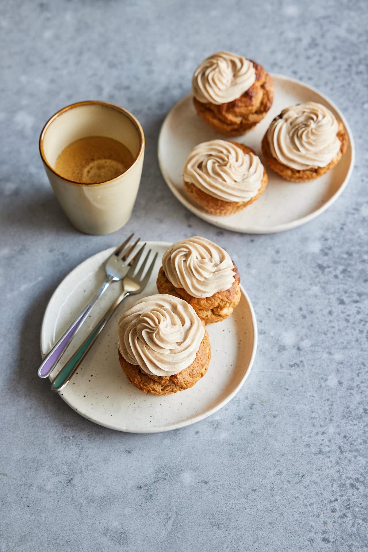 High-protein vanilla cake