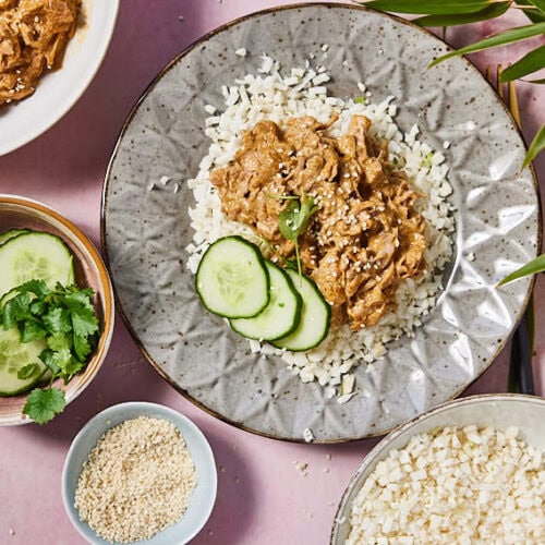 Vegetarian rendang with jackfruit