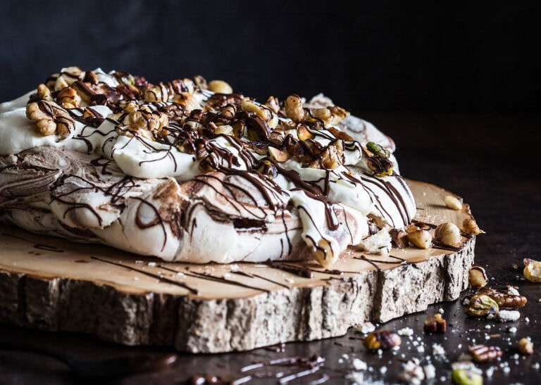 Chocolate pavlova