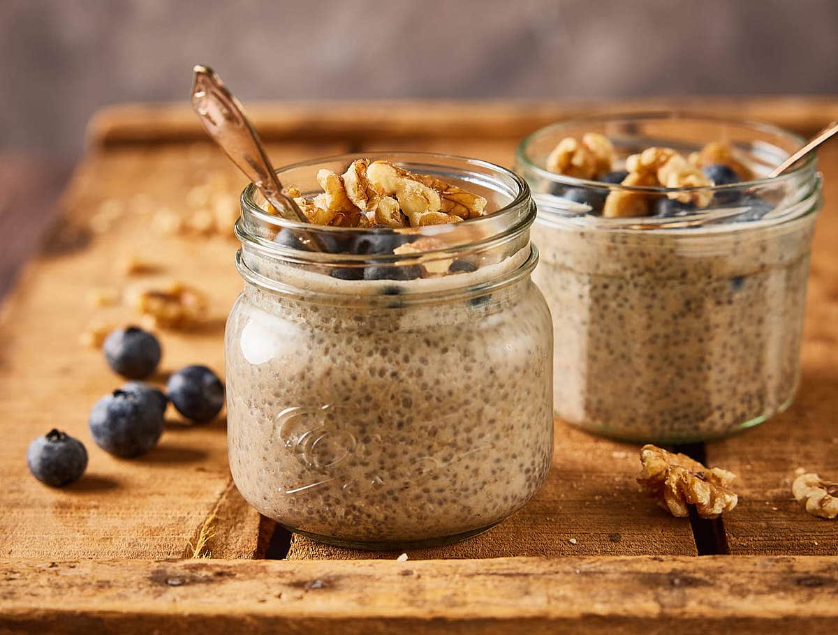 Blueberry chia pudding