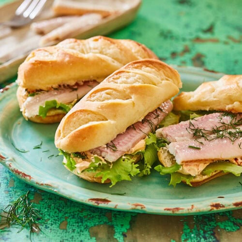 Brioche with smoked eel