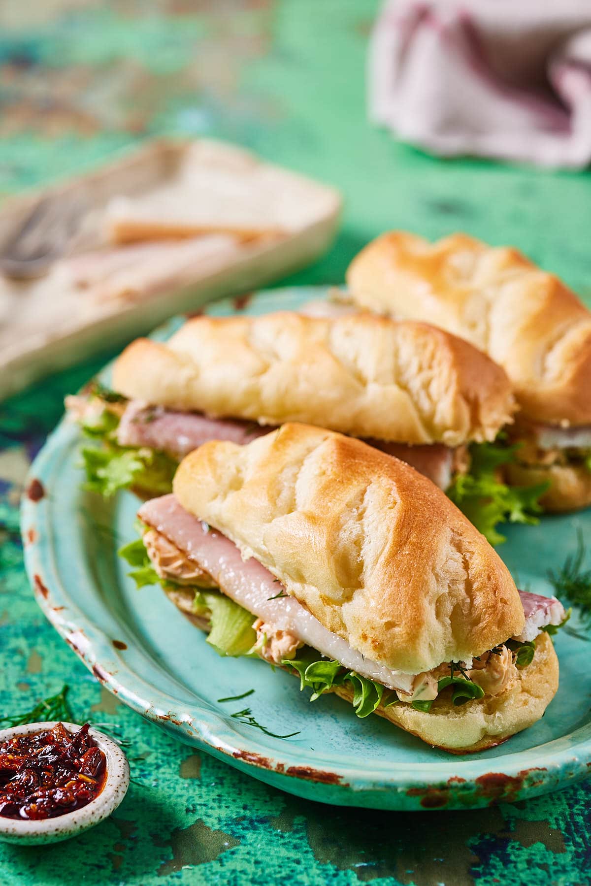 Brioche with smoked eel