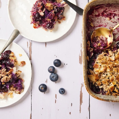 Blueberry crumble