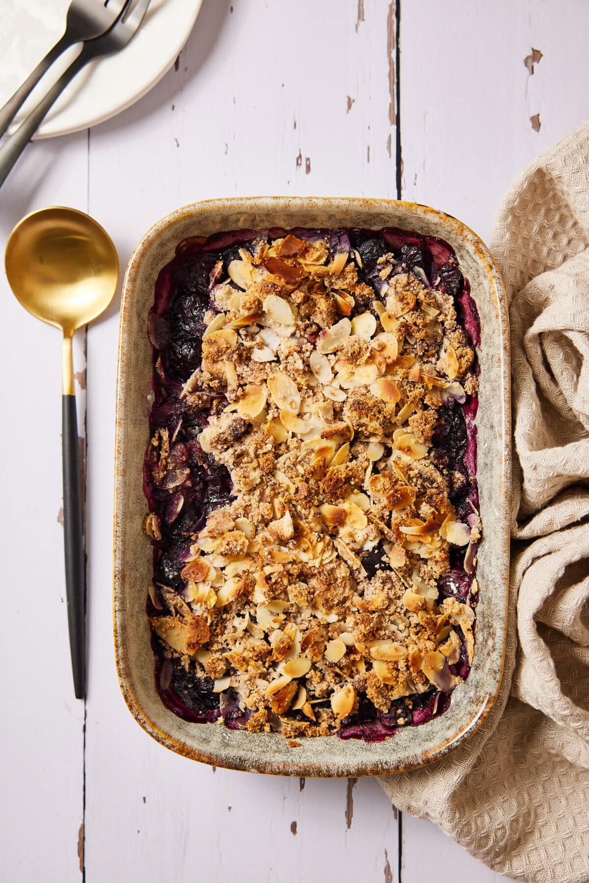 Blueberry crumble