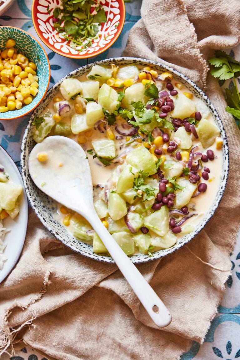 Creamy Mexican chayote