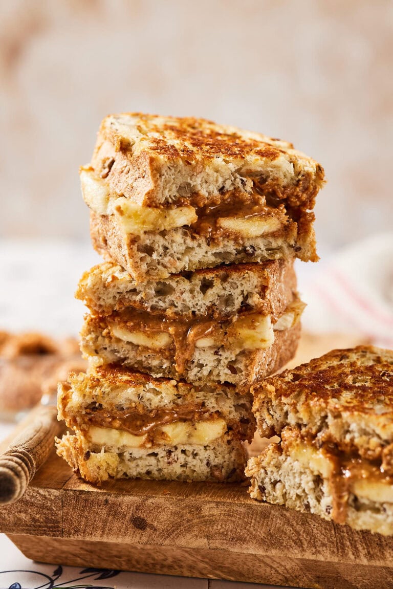 Peanut butter and banana toast