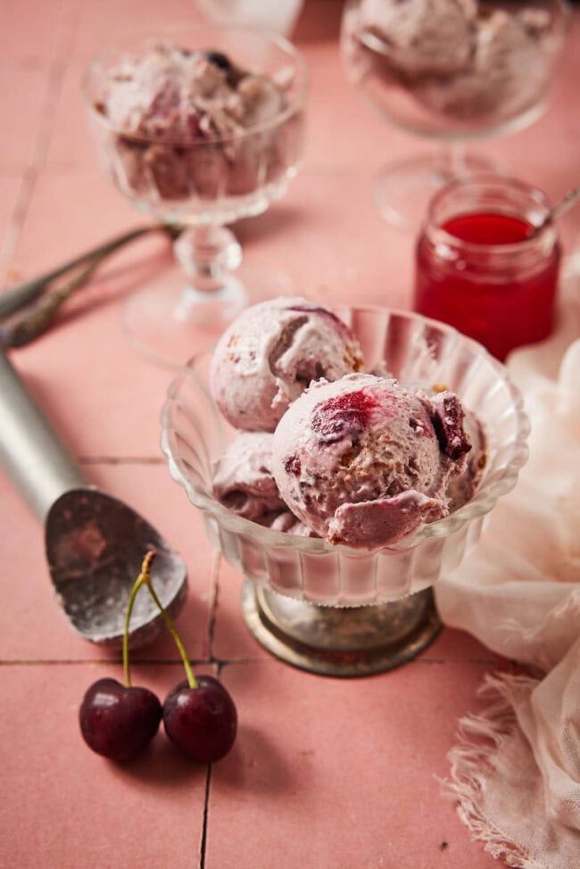 Cherry ice cream