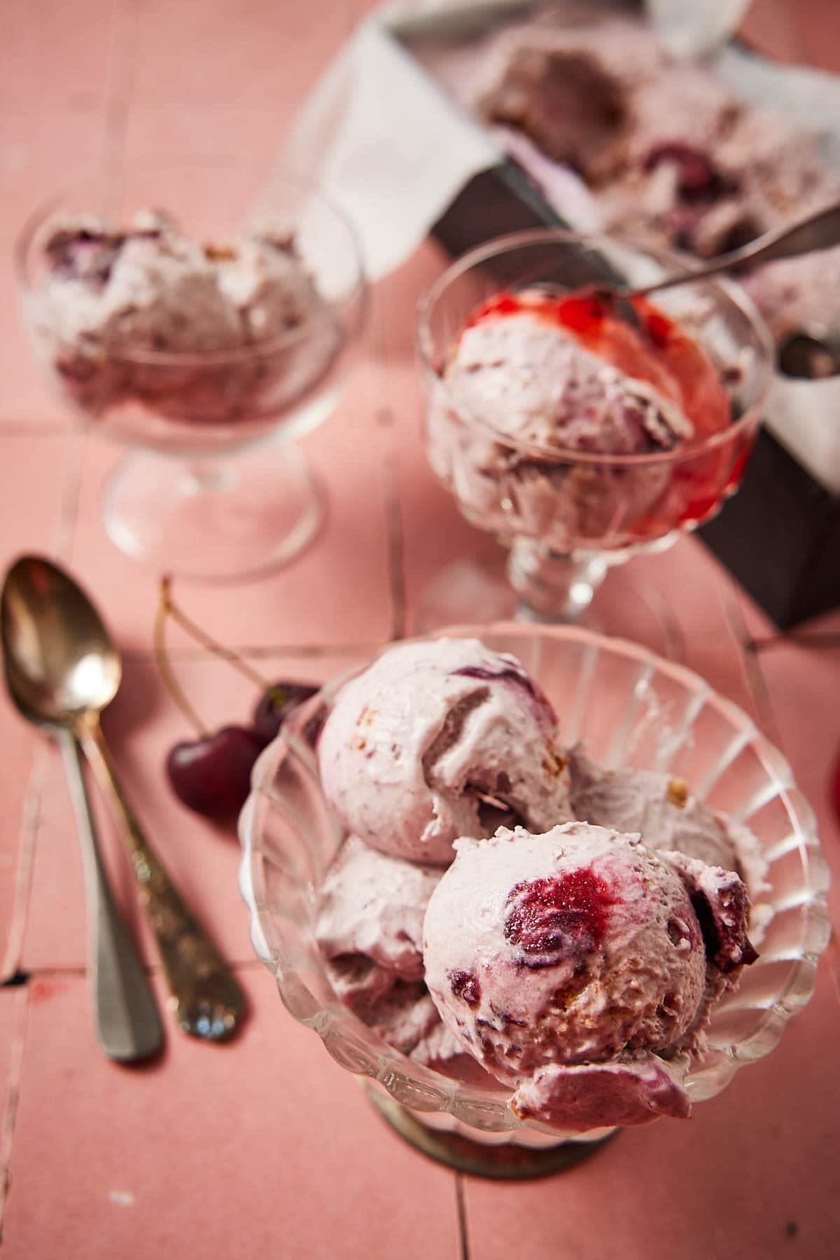 Cherry ice cream