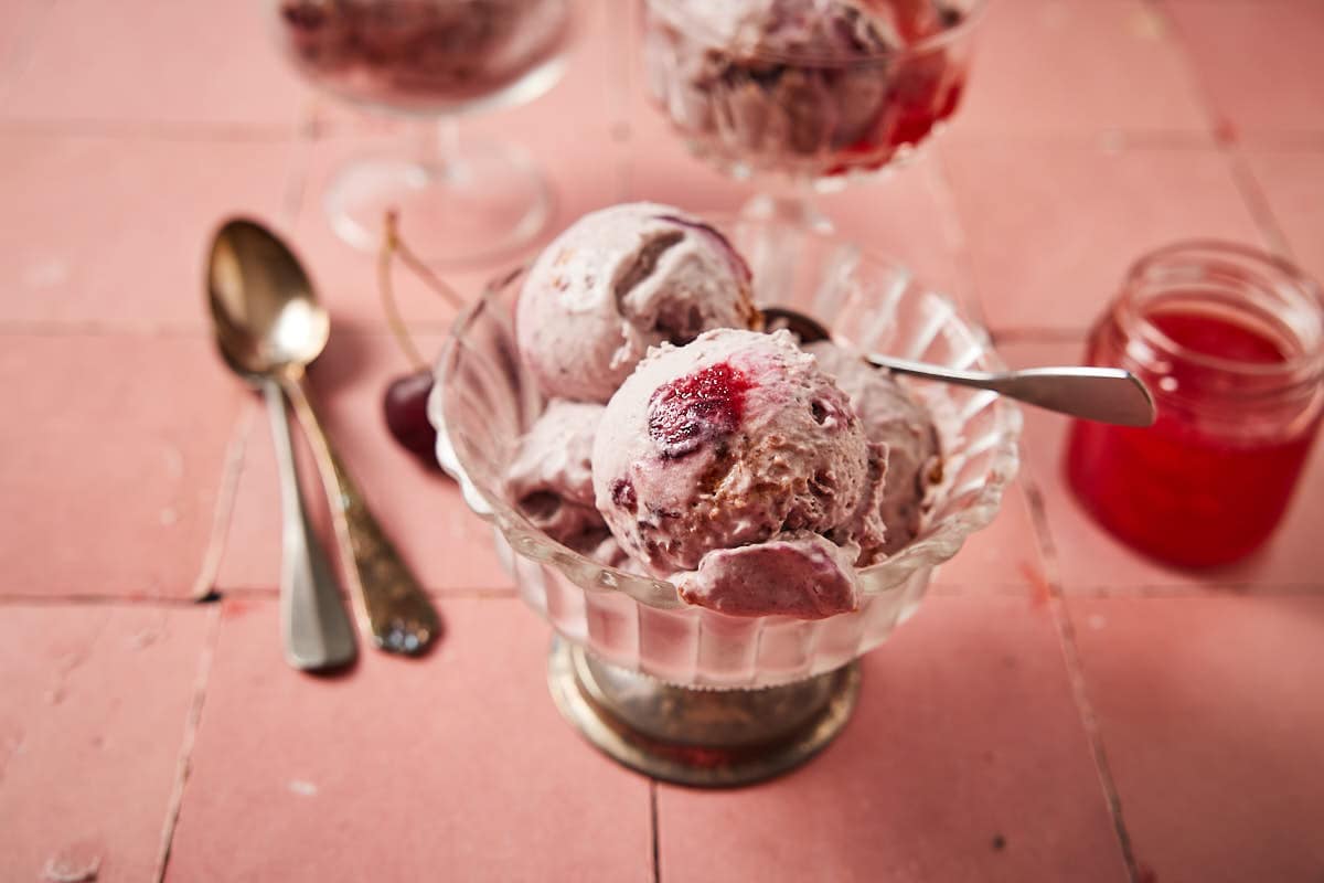 Cherry ice cream