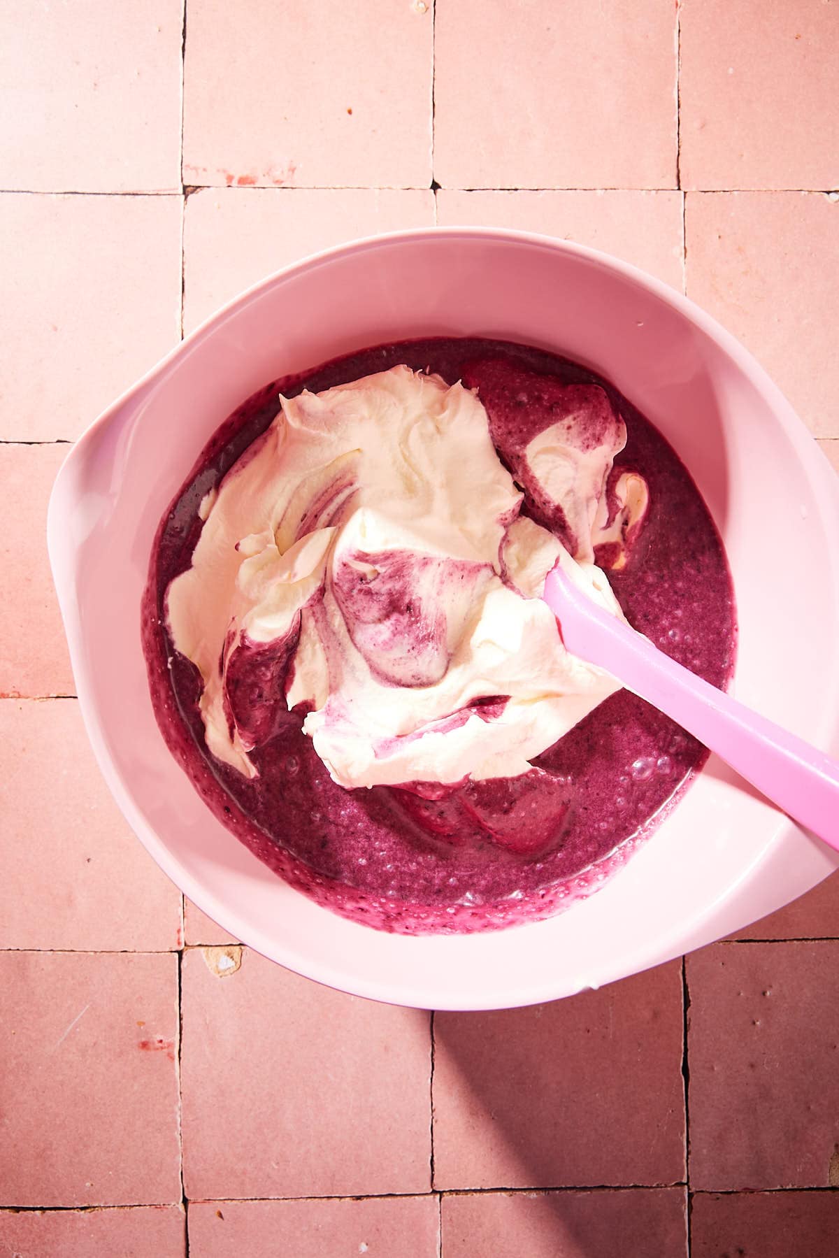Mix with the whipped cream