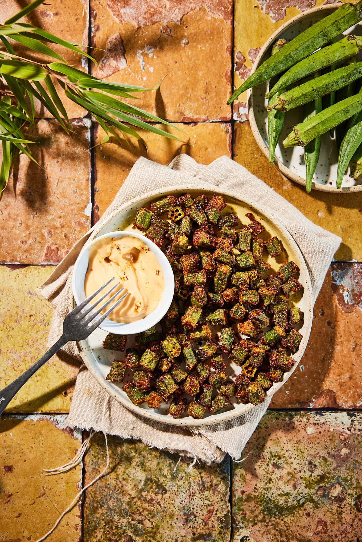 Air fryer okra