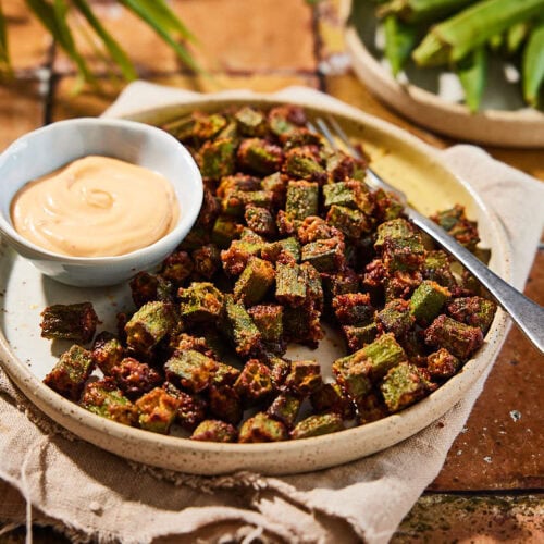 Air fryer okra