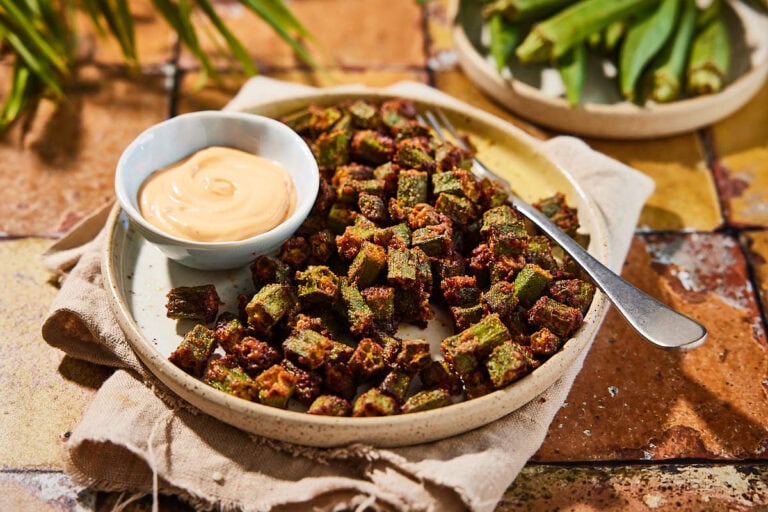 Air fryer okra