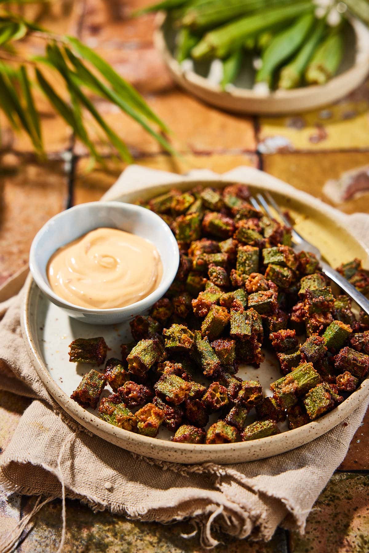 Air fryer okra