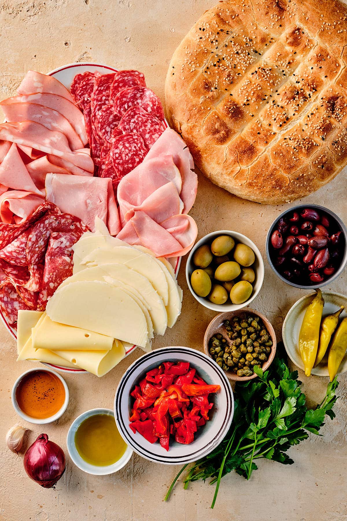 Get all the ingredients together