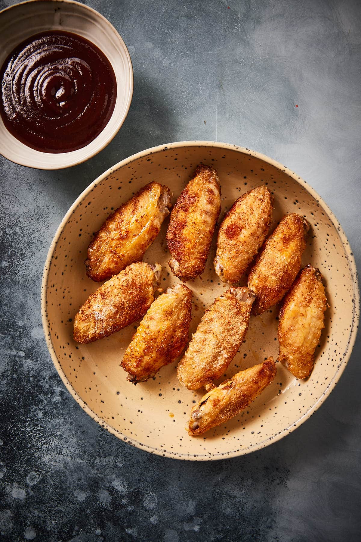 Air fry the buffalo wings