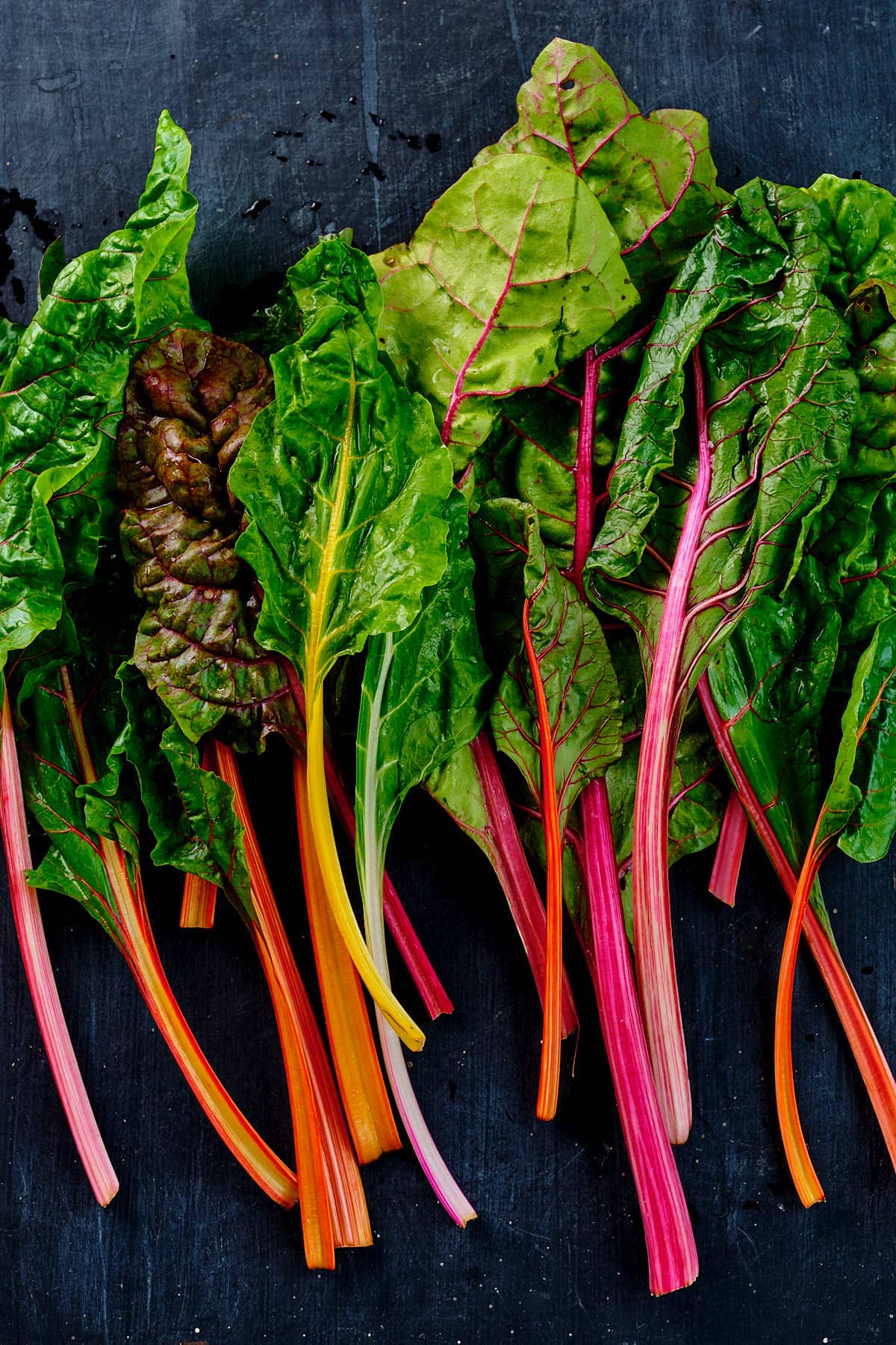 Clean the swiss chard