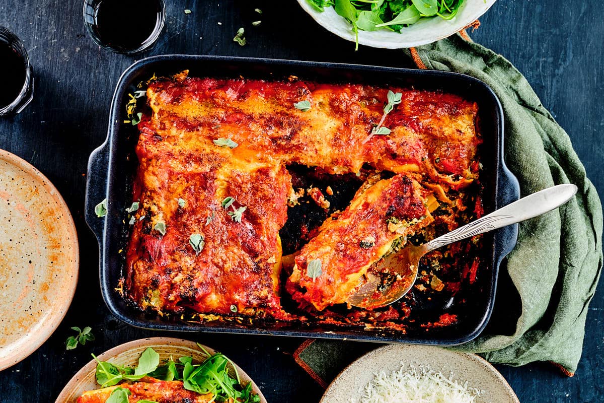 Cannelloni with Swiss Chard